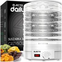 Maisto džiovyklė Electo, 500 W, 6 sietai, reguliuojama temperatūra 35–70 °C, balta