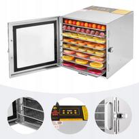 Maisto džiovintuvas, 8 aukštų, 700 W, vaisiams, daržovėms ir mėsai
