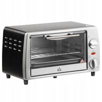 Mini orkaitė 10 l, 750 W, su laikmačiu ir griliu, sidabrinė