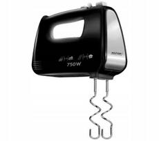 Rankinis mikseris MPM MMR-19/C, 750 W, 5 greičiai, juodas