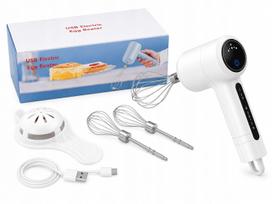 Belaidis elektrinis rankinis mikseris, 120W, USB, 3 greičiai