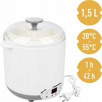 Jogurto gaminimo aparatas su termostatu, 1,5 l, CHEESE