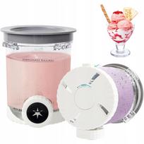 Ledų indeliai Ninja Swirl CREAMi NC700 NC701 su dangteliais, pilki, 2 vnt.