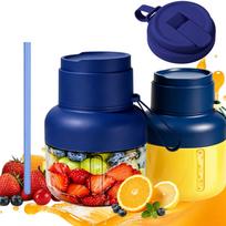 Nešiojamas kokteilinis smulkintuvas, 850 ml, mėlynas, maistui saugus