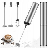 Elektrinis pieno putų plakiklis MOSUO, USB, nerūdijančio plieno, mini