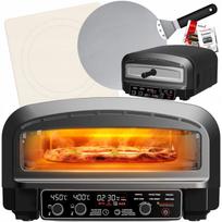Elektrinė picų kepimo orkaitė, 2200 W, 450°C, su šamotine plokšte ir 37 cm ližė