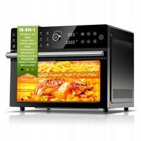 Karšto oro gruzdintuvė–orkaitė 30 l, 1800 W, su jutikliniu ekranu, 18 programų, rotisserie funkcija