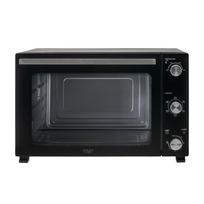 Mini elektrinė orkaitė 35 l, su grotelėmis ir iešmu, juoda