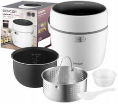 Ryžių viryklė Sencor SRM 0670WH, 0,6 l, 8 funkcijos, 350 W, balta