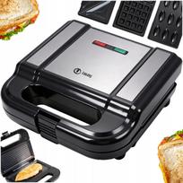 Elektrinis 4in1 panini, sumuštinių, vaflių ir riešutų keptuvas