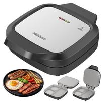 Sumuštinių keptuvė–grilis 1200W, keraminė, INOX, Dual Cook 180