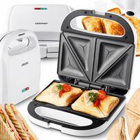 Sumuštinių keptuvė Zelmer ZSM7700, 750 W, 4 trikampiai, balta