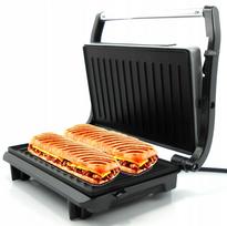 Elektrinis grilis-sumuštinių keptuvė, tinkama mėsai, daržovėms, panini