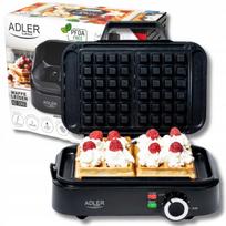 Vaflinė 2000W XXL, 2 dideliems vafliams, reguliuojama temperatūra, POWERFUL PRO