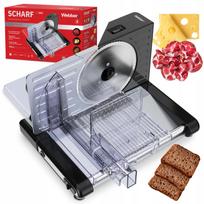 Elektrinė griežinėlių pjaustyklė WEBBER INOX 160W, duonai, sūriui, mėsai