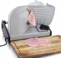 Metalinė slicerinė, nerūdijančio plieno, sidabrinė, dešroms ir sūriui