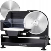 Elektrinė pjaustyklė, dideli 22 cm metalo peiliai, juoda, XXL