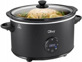 Lėto virimo puodas Olvy Slow Cooker Pro, 6 l, LCD laikmatis, 295 W
