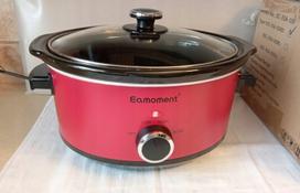 Lėto virimo puodas EAMOMENT SC-35A-OS, 3,5 l, raudonas, 200 W, tinkamas plauti indaplovėje