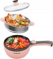 Elektrinė Audecook mini keptuvė su garintuvu, 1,5 l, 20 cm