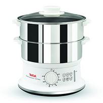 Elektrinis garų puodas TEFAL VC1451, 6 l, 2 nerūdijančio plieno indai, 900 W, baltas