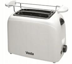 Duona skrudintuvas Vesta ETM01, 800 W, 2 riekės, baltas