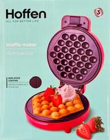 Vaflių keptuvė Hoffen Bubble, 1200 W, raudona