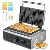 Vaflių kepimo aparatas VEVOR, stačiakampis, 1550W, 10 vnt.
