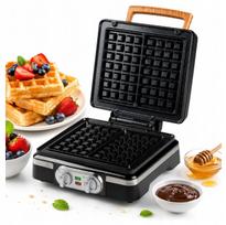 Vaflinė DOMO DO9281W, 1520 W, 2 dideli vafliai, temperatūros reguliavimas, juoda