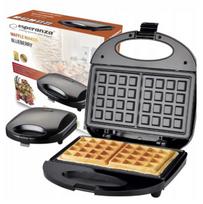 Vaflinė Esperanza BLUEBERRY, juoda, 1000 W, 2 dideli vafliai