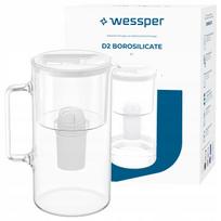 Vandens filtras ąsotis Wessper 3 l, baltas, su Aquaclassic filtru