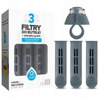 Vandens butelių filtras DAFI SOFT and SOLID, 3 vnt., pilki
