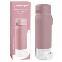 Stiklinis vandens butelis su filtru WESSPER B2 ACTITEX 700 ml