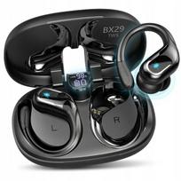 Belaidės ausinės BLUETOOTH 5.4 sportui, į ausis, su giliu garsu ir mikrofonu