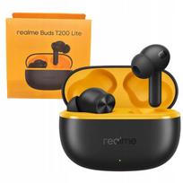Belaidės ausinės Realme Buds T200 Lite su ENC, juodos, Bluetooth
