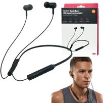 Belaidės ausinės Xiaomi Redmi SonicBass 2 su mikrofonu, juodos, sportui