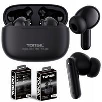 Belaidės ausinės į ausis TONSIL T50 BT, juodos, Bluetooth, IPX5, V5.3