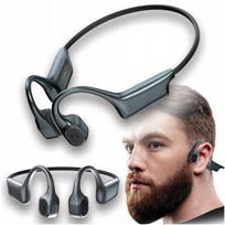 Belaidės ausinės su kauliniu garso perdavimu, sportui, Bluetooth, atsparios vandeniui, dedamos už ausų
