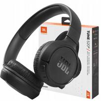 Belaidės ausinės JBL Tune 520BT, juodos, ant ausų, Bluetooth, Pure Bass