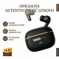 Belaidės ausinės Lenovo LE208 Thinkplus, juodos / baltos