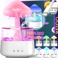Oro drėkintuvas ir aromato difuzorius su LED lempa „Cloud Mushroom Rain“