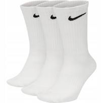 Ilgos baltos kojinės NIKE Dri-Fit, 38–42 dydis, 3 poros
