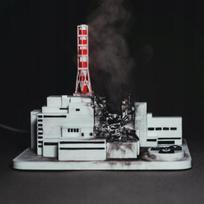 Chernobyl Reactor 4 kolekcinis 3D modelis su dūmais ir LED apšvietimu