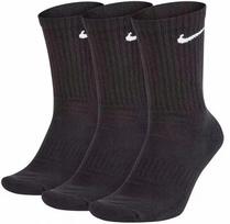 Vyriškos NIKE medvilninės sportinės kojinės, 3 poros, juodos, 42–46 dydis