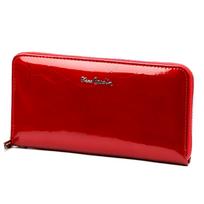 Pierre Cardin 02 LEAF 119 raudona odinė piniginė