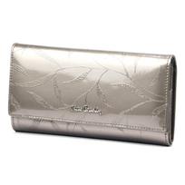 Pierre Cardin 02 LEAF 102 pelenų spalvos odinė piniginė
