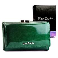 Pierre Cardin 05 LINE 108 žalia odinė piniginė