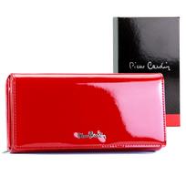 Pierre Cardin 07 SHINY 121 raudona piniginė
