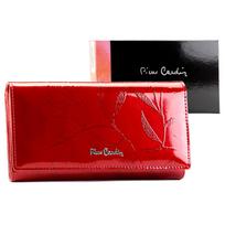 Pierre Cardin 02 LEAF-N 102 raudona odinė piniginė