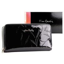 Pierre Cardin 02 LEAF-N 118 juoda lakuotos odos piniginė